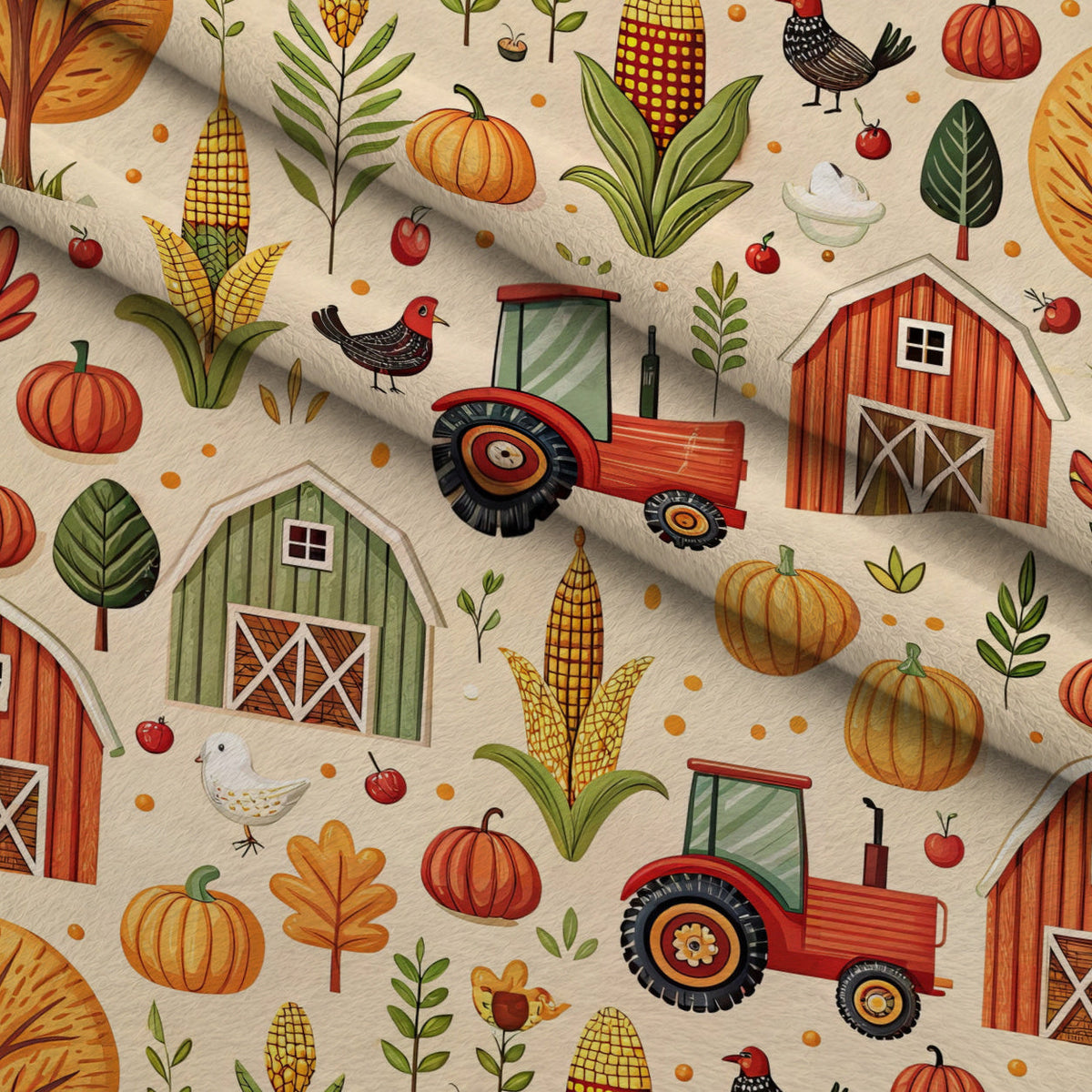 Countryside Charm Pattern 5 Minky Fabric