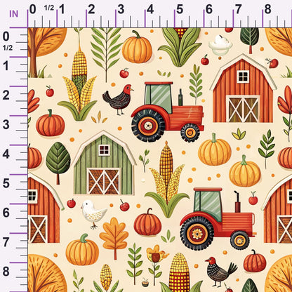 Countryside Charm Pattern 5 Minky Fabric