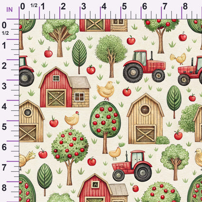 Countryside Charm Pattern 7 Minky Fabric