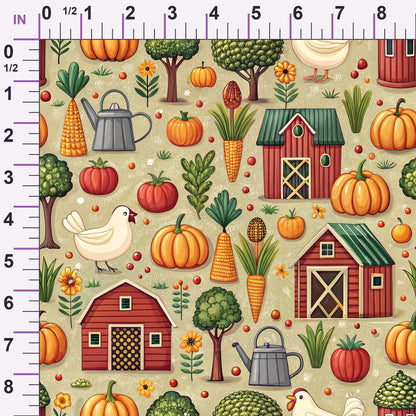 Countryside Charm Pattern 8 Minky Fabric