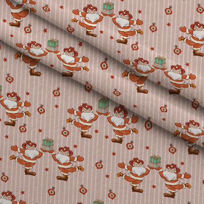 Cowboy Christmas Pattern 1 Minky Fabric