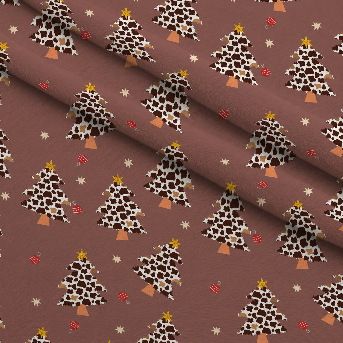 Cowboy Christmas Pattern 3 Minky Fabric