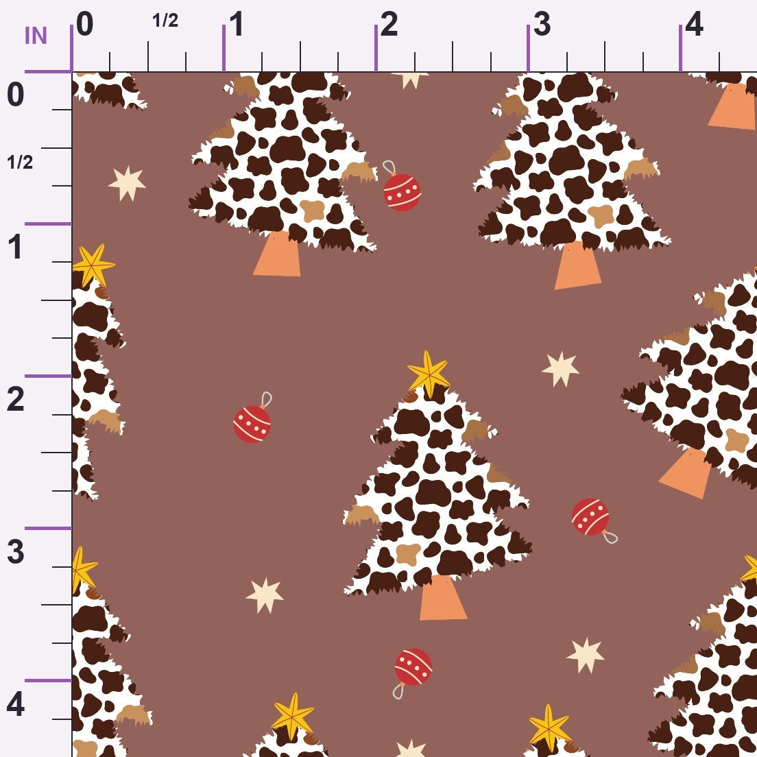 Cowboy Christmas Pattern 3 Minky Fabric