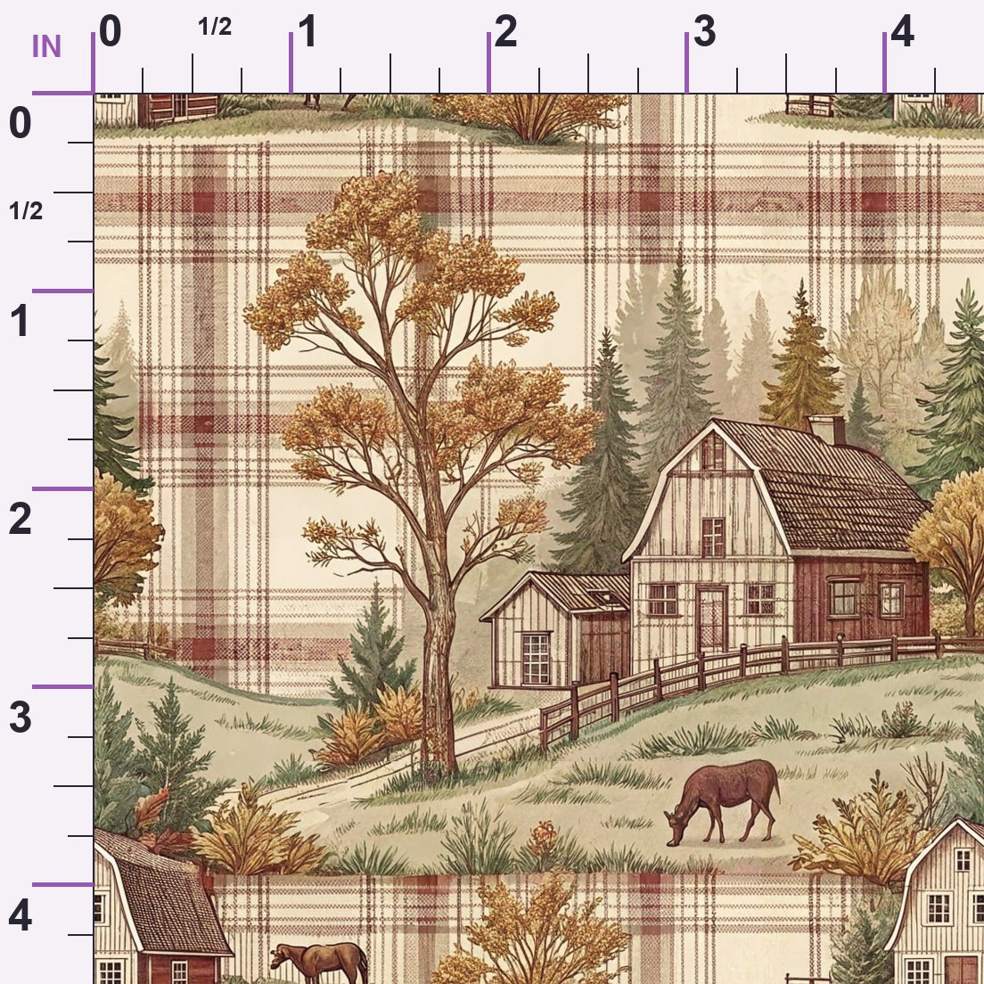 Cozy Cabin Tartan Pattern 2 Minky Fabric