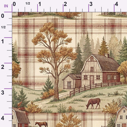 Cozy Cabin Tartan Pattern 2 Minky Fabric