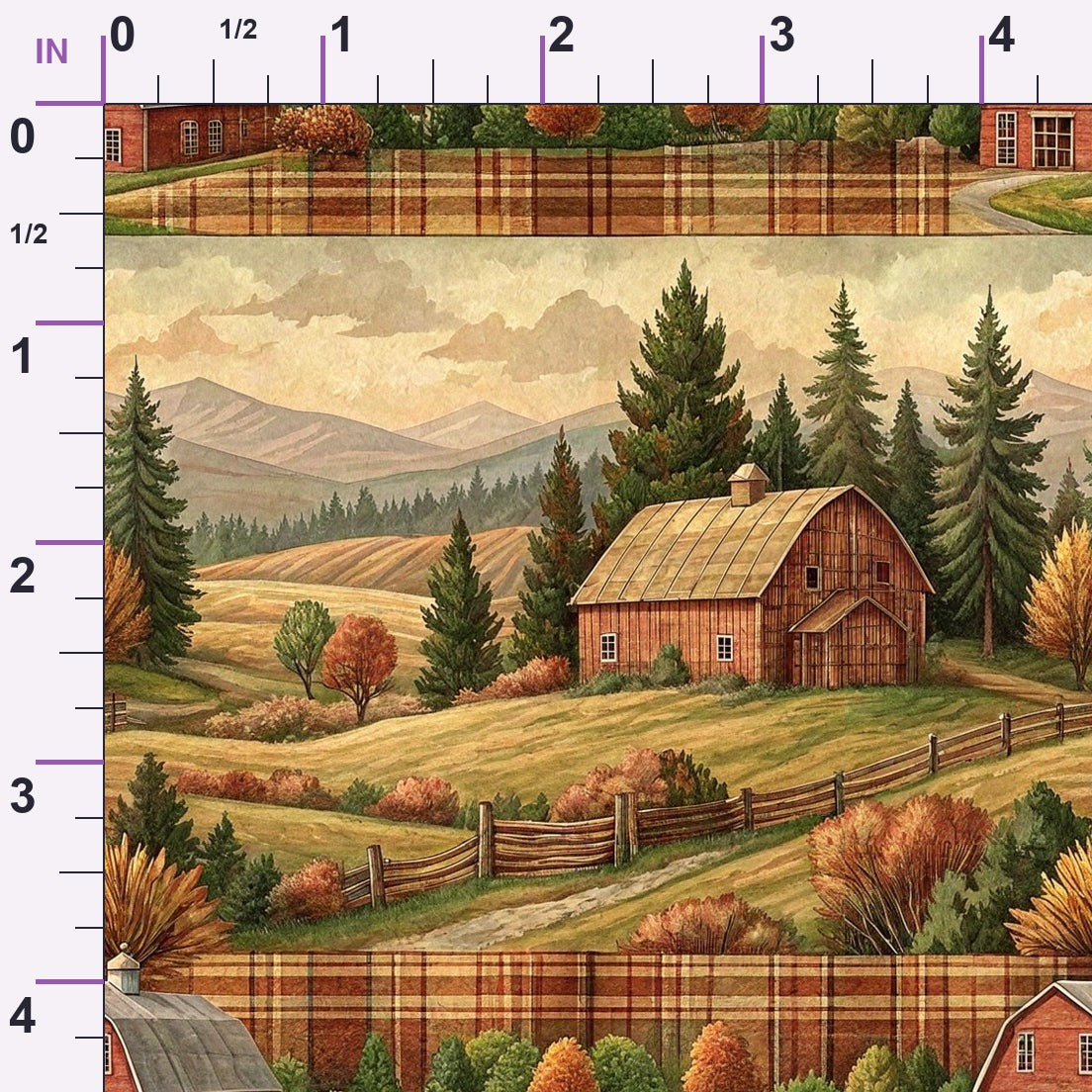 Cozy Cabin Tartan Pattern 3 Minky Fabric