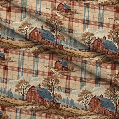 Cozy Cabin Tartan Pattern 5 Minky Fabric