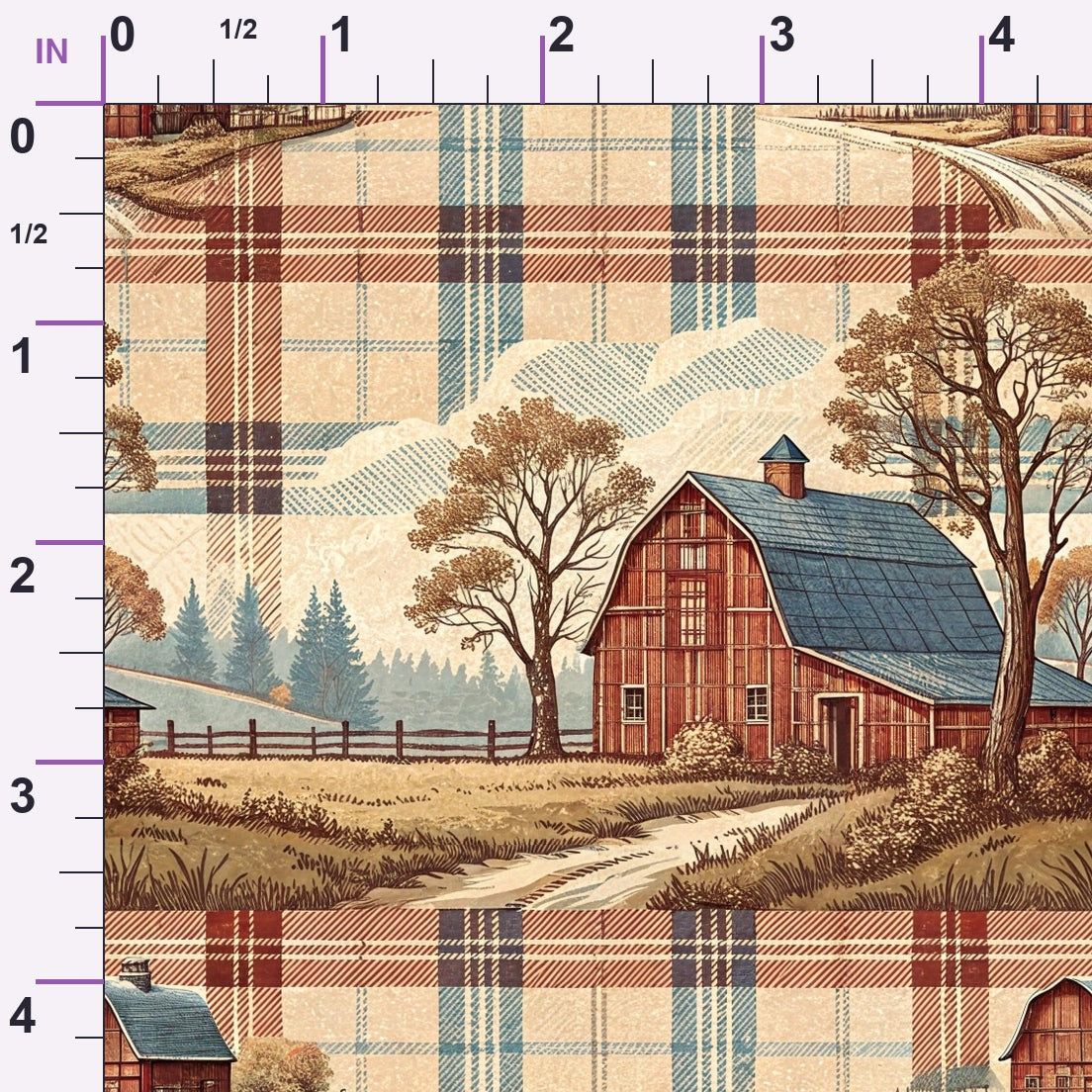 Cozy Cabin Tartan Pattern 5 Minky Fabric