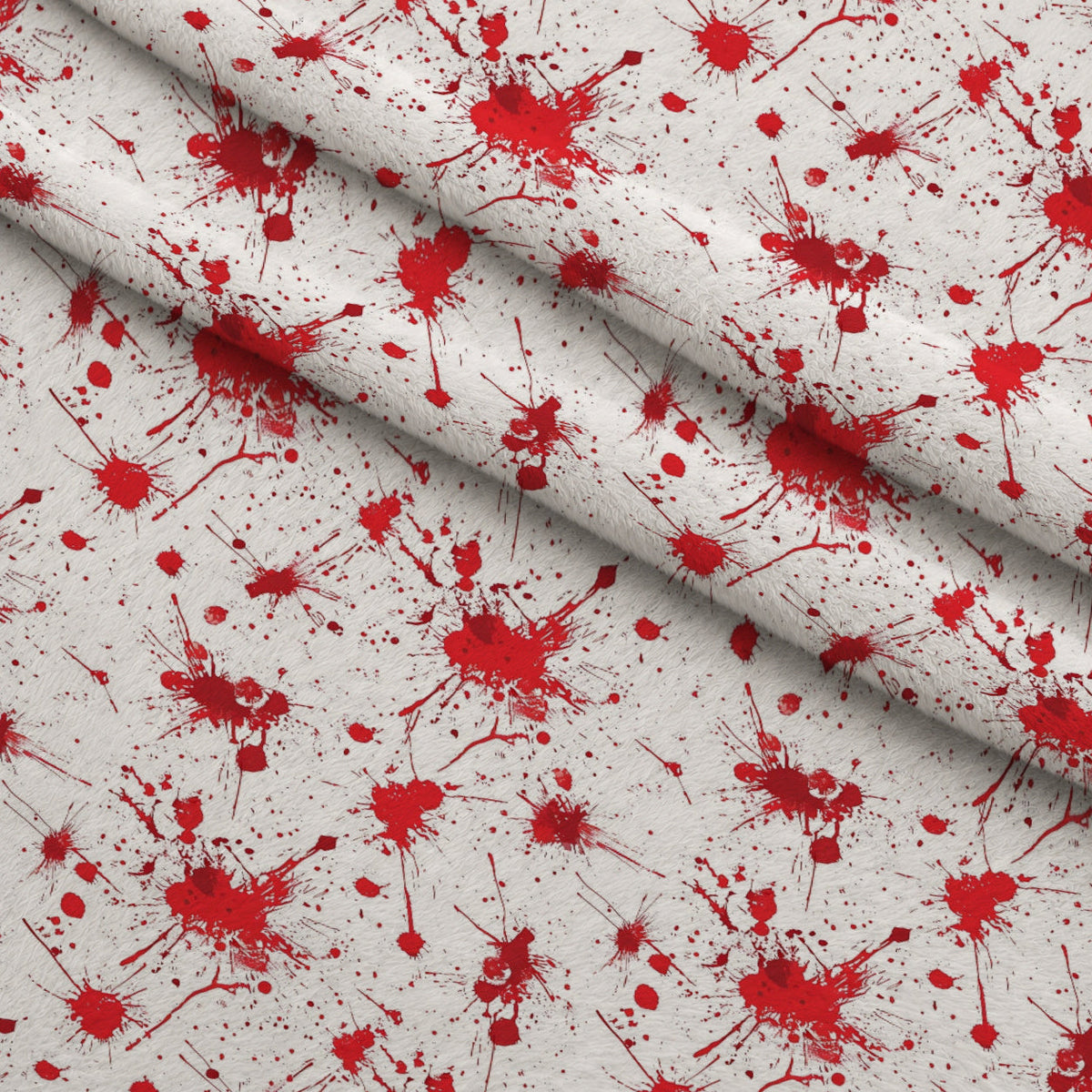 Crimson Splatter Pattern 10 Minky Fabric