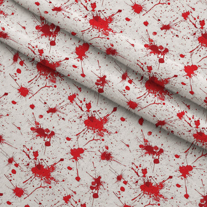 Crimson Splatter Pattern 10 Minky Fabric