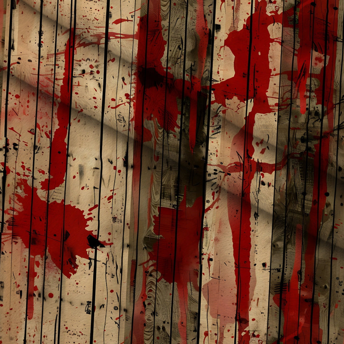 Crimson Splatter Pattern 13 Minky Fabric