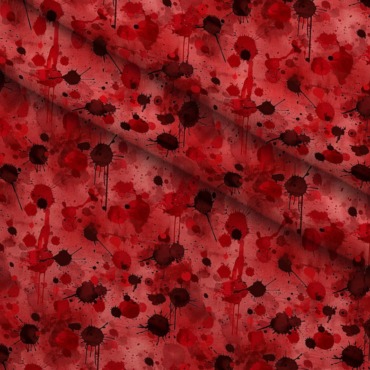 Crimson Splatter Pattern 14 Minky Fabric