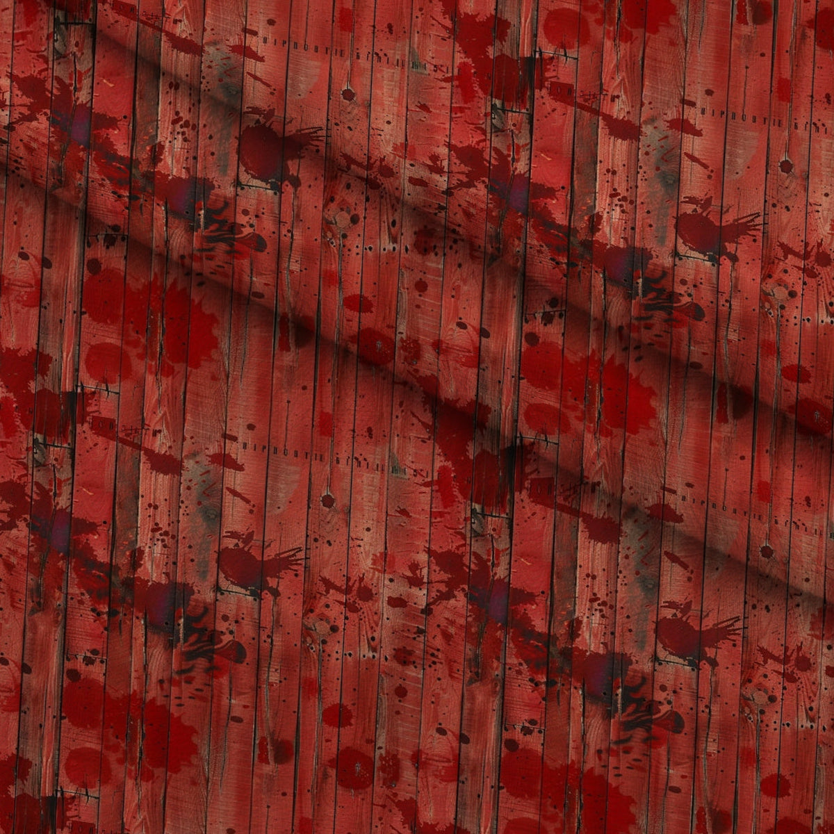 Crimson Splatter Pattern 16 Minky Fabric
