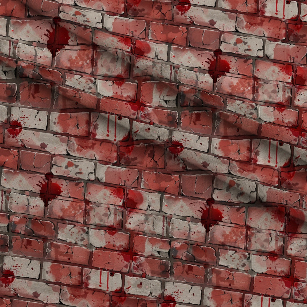 Crimson Splatter Pattern 18 Minky Fabric