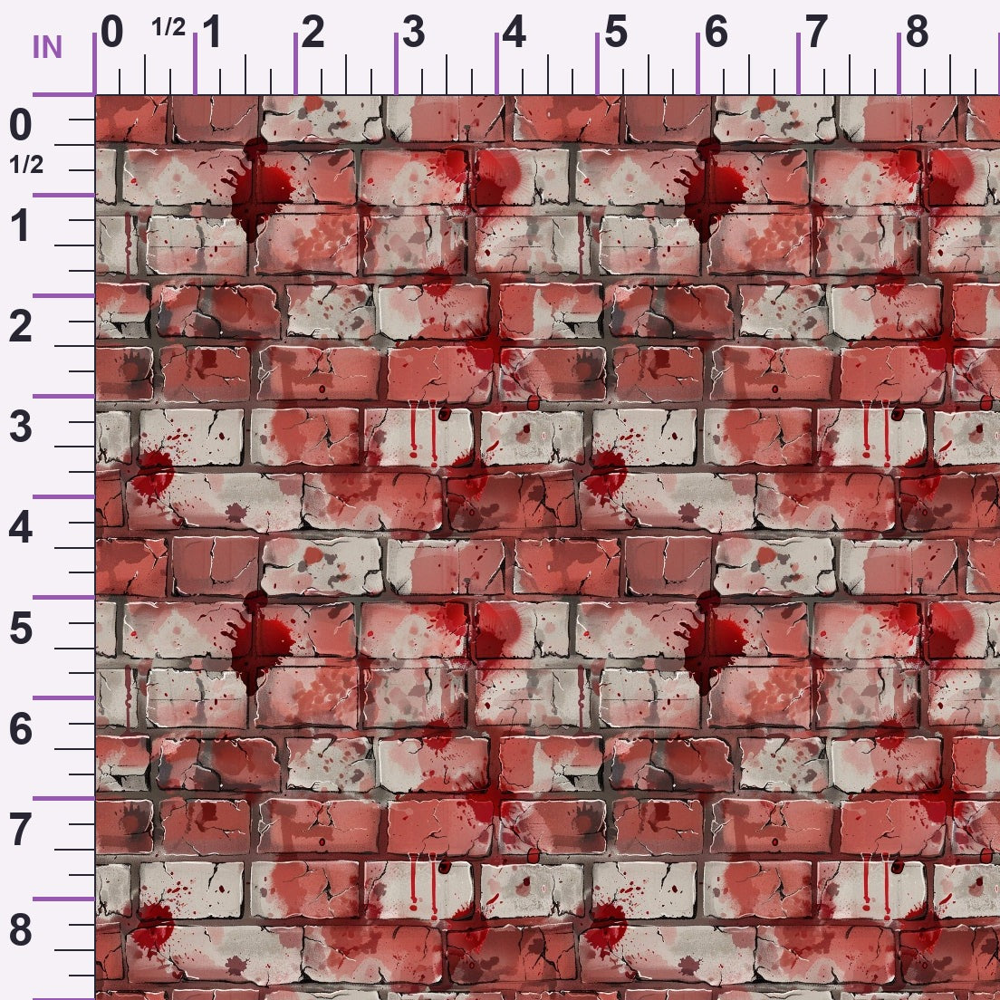 Crimson Splatter Pattern 18 Minky Fabric