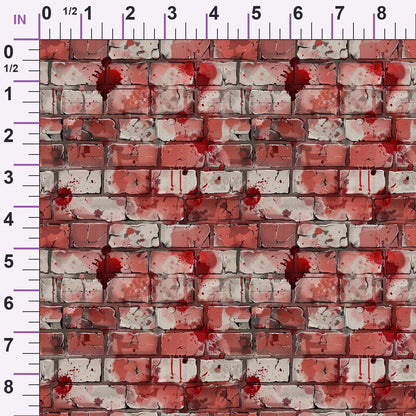 Crimson Splatter Pattern 18 Minky Fabric