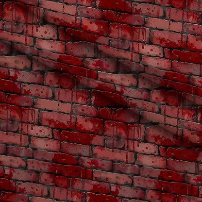 Crimson Splatter Pattern 19 Minky Fabric