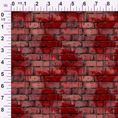 Crimson Splatter Pattern 19 Minky Fabric