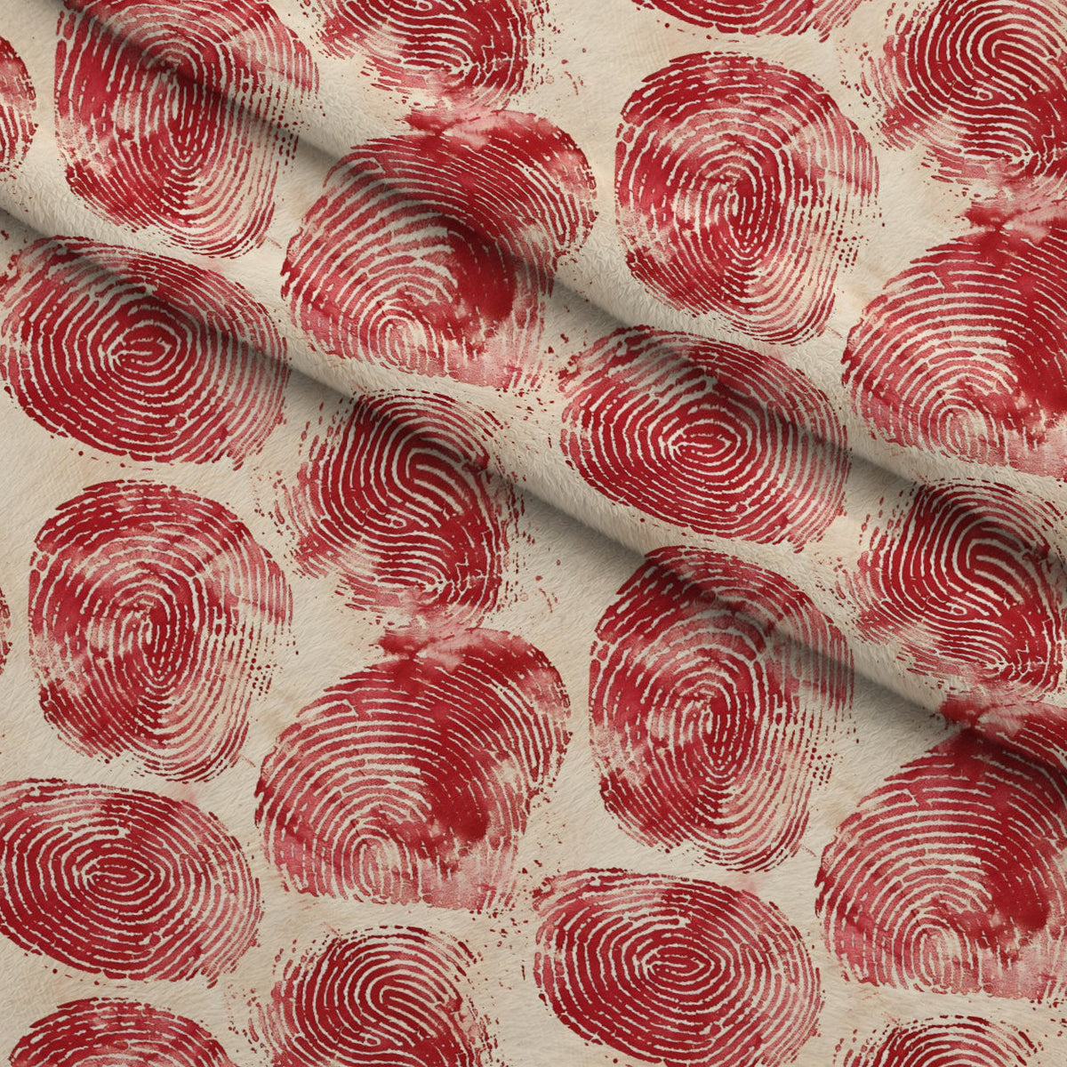 Crimson Splatter Pattern 2 Minky Fabric