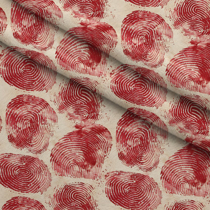 Crimson Splatter Pattern 2 Minky Fabric