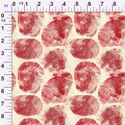 Crimson Splatter Pattern 2 Minky Fabric