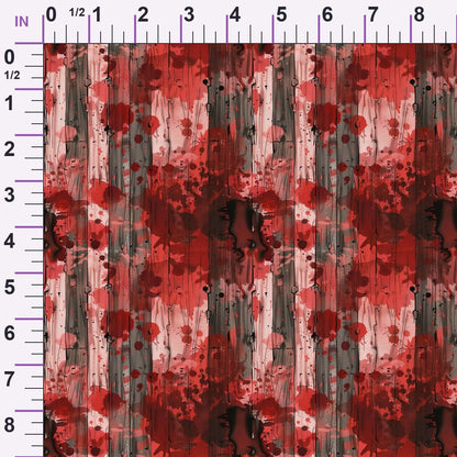Crimson Splatter Pattern 20 Minky Fabric