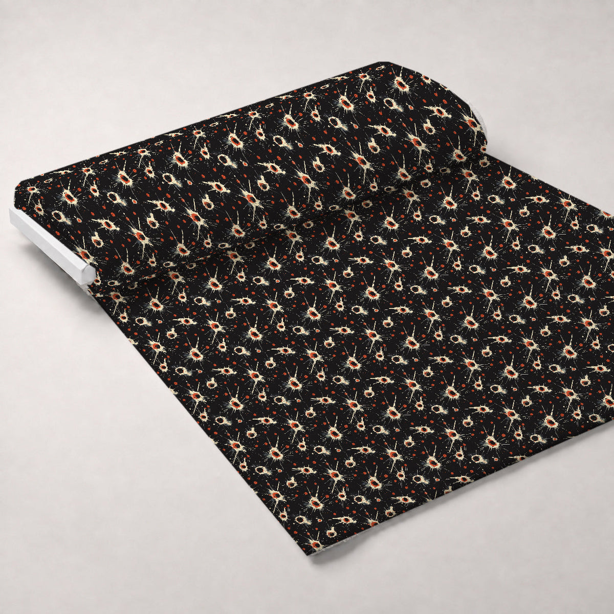 Crimson Splatter Pattern 21 Minky Fabric