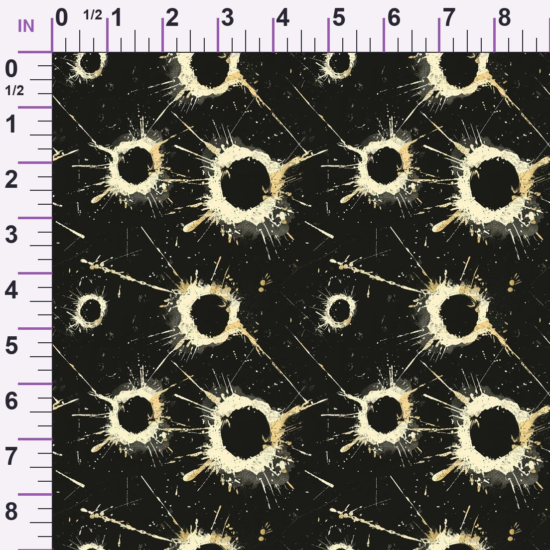 Crimson Splatter Pattern 22 Minky Fabric