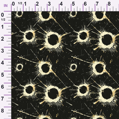 Crimson Splatter Pattern 22 Minky Fabric