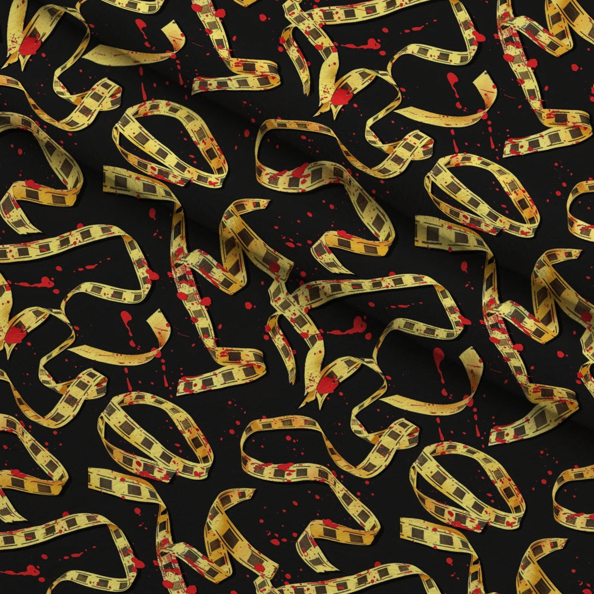Crimson Splatter Pattern 23 Minky Fabric