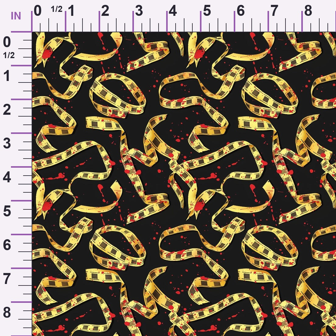 Crimson Splatter Pattern 23 Minky Fabric