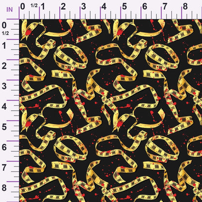 Crimson Splatter Pattern 23 Minky Fabric