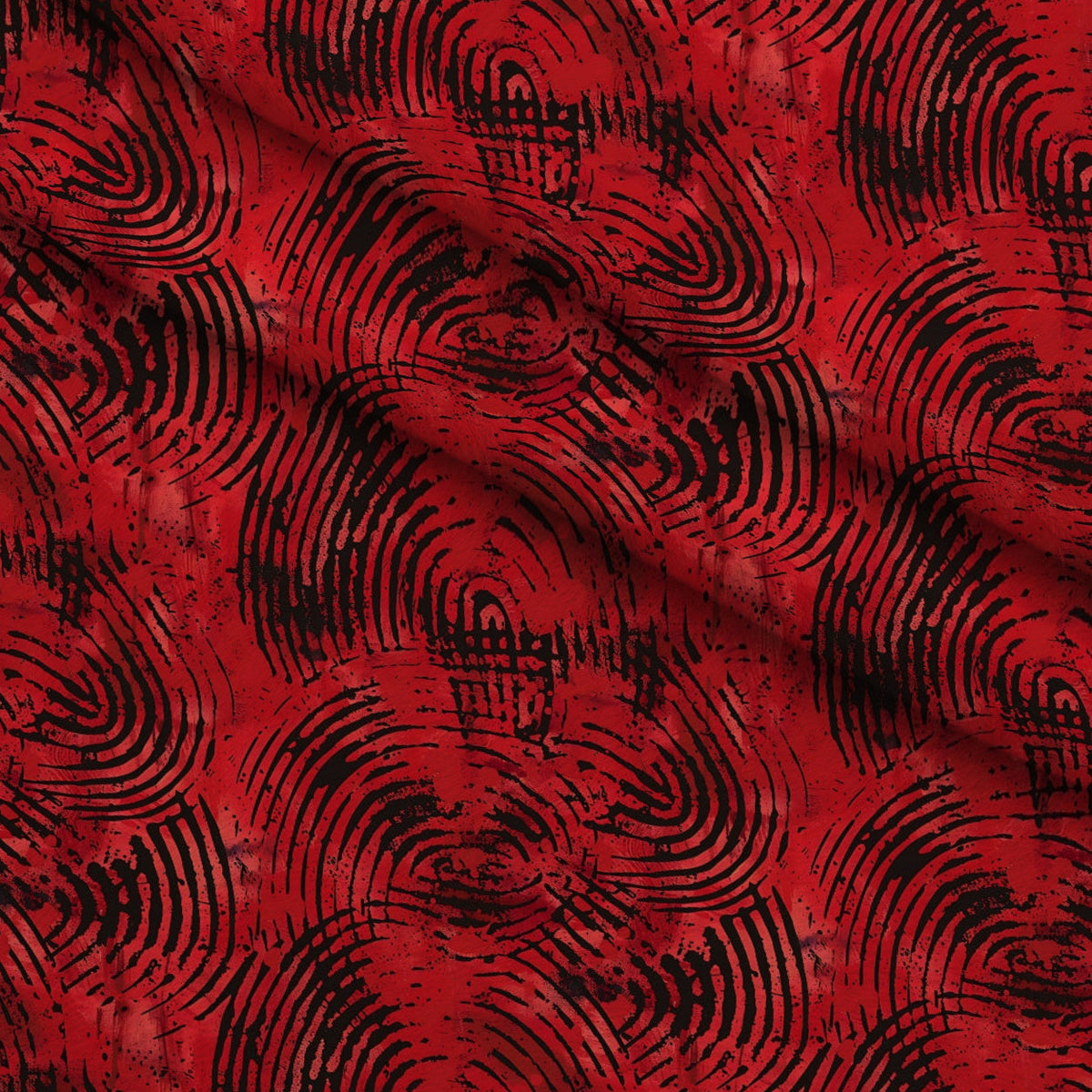 Crimson Splatter Pattern 3 Minky Fabric