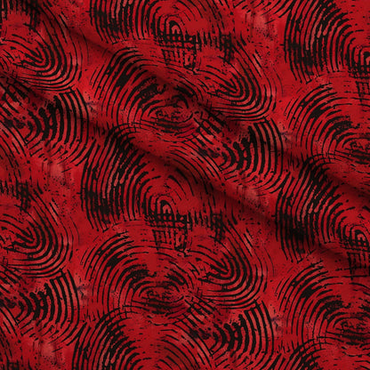 Crimson Splatter Pattern 3 Minky Fabric