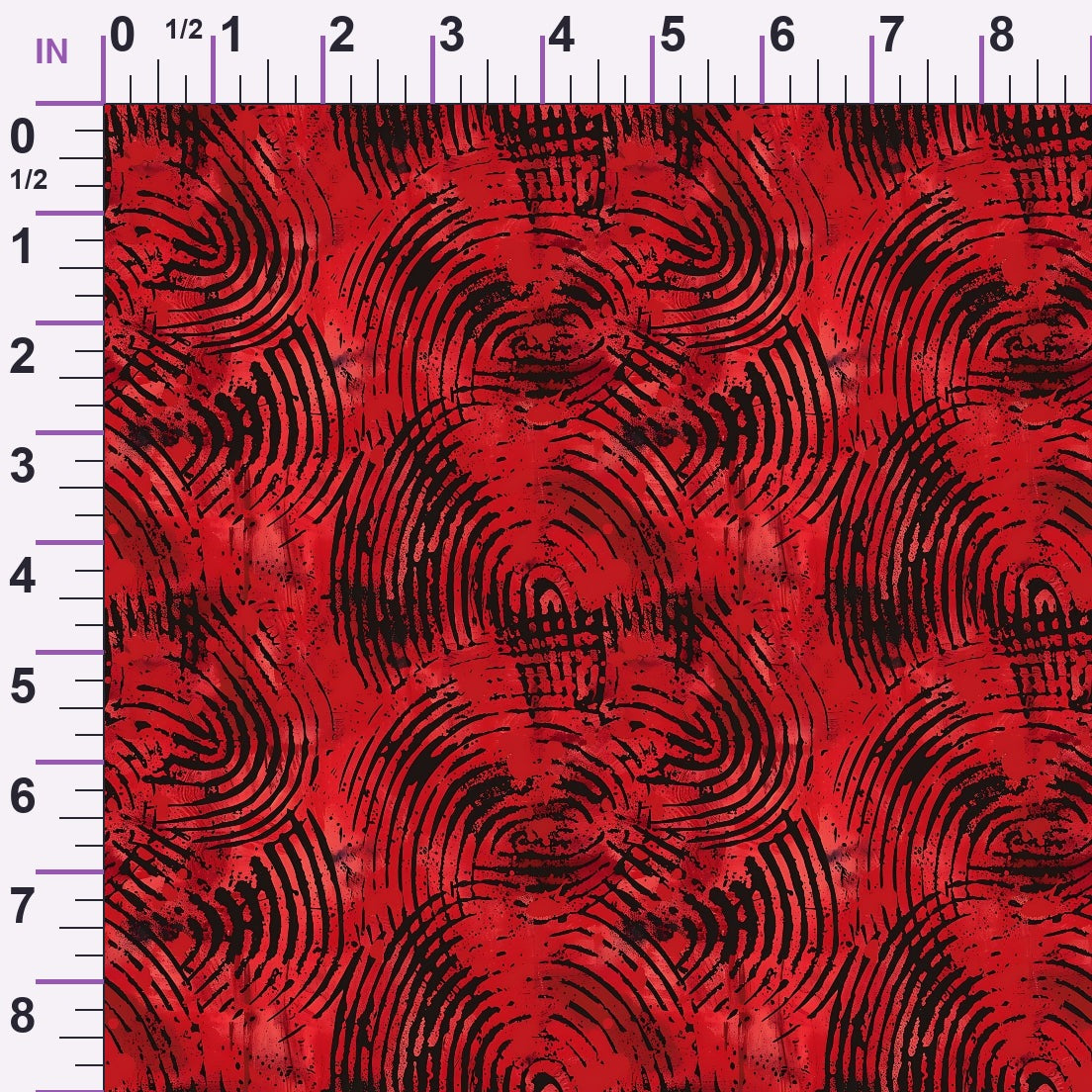 Crimson Splatter Pattern 3 Minky Fabric