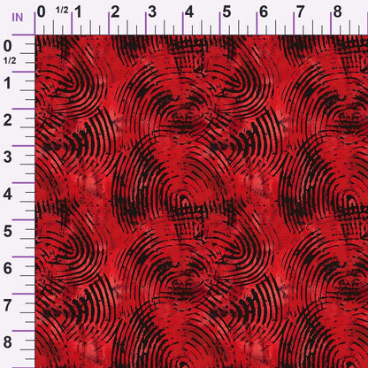 Crimson Splatter Pattern 3 Minky Fabric
