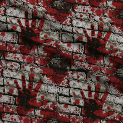 Crimson Splatter Pattern 5 Minky Fabric
