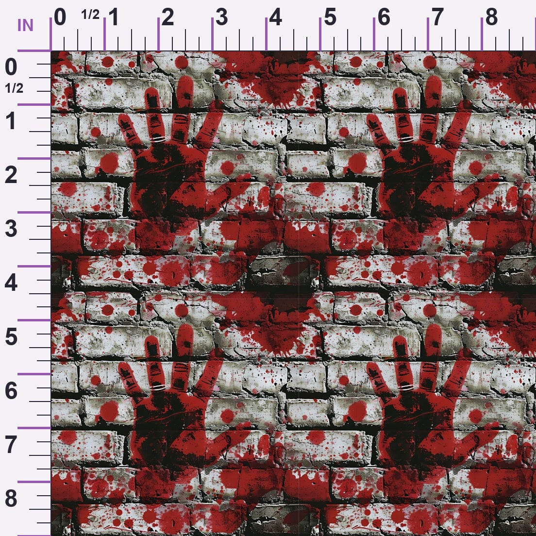 Crimson Splatter Pattern 5 Minky Fabric