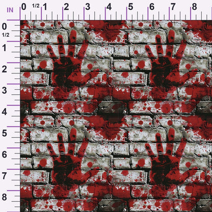Crimson Splatter Pattern 5 Minky Fabric