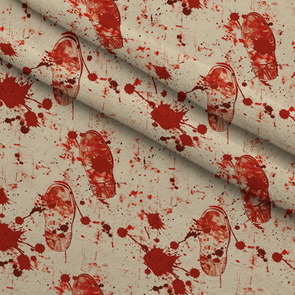 Crimson Splatter Pattern 7 Minky Fabric
