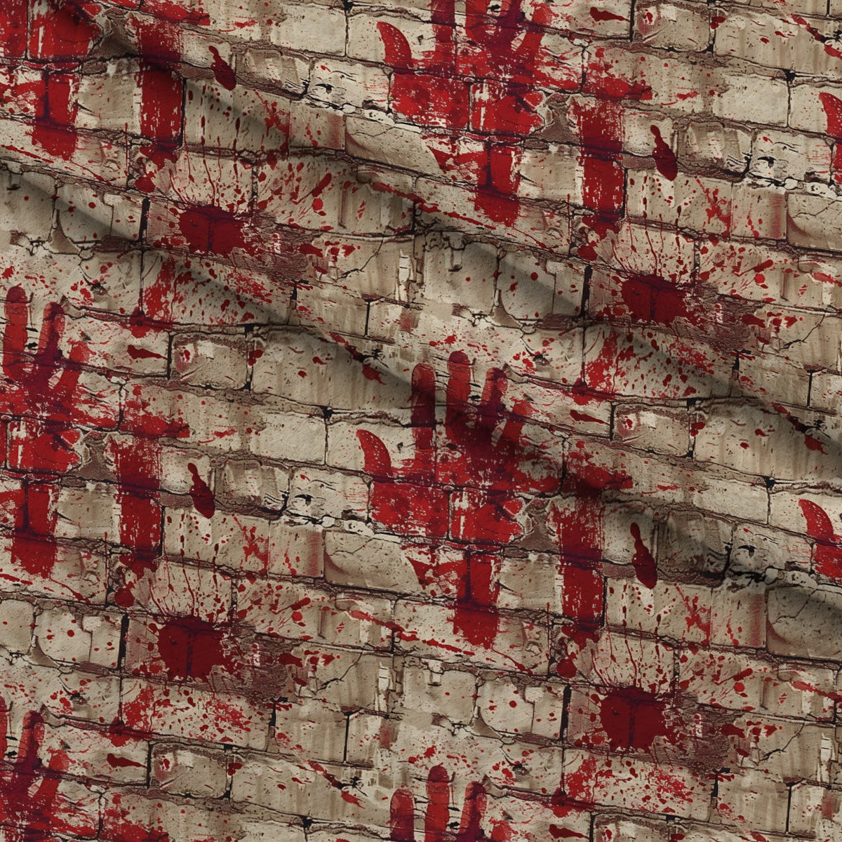 Crimson Splatter Pattern 8 Minky Fabric