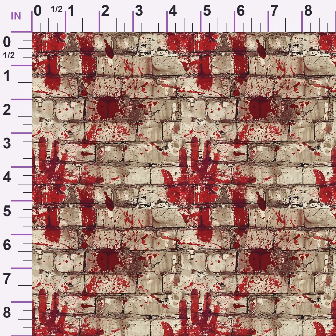 Crimson Splatter Pattern 8 Minky Fabric