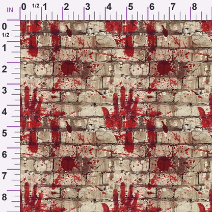 Crimson Splatter Pattern 8 Minky Fabric