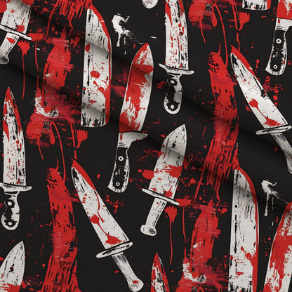 Crimson Splatter Pattern 9 Minky Fabric