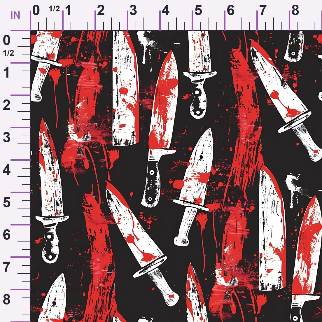 Crimson Splatter Pattern 9 Minky Fabric