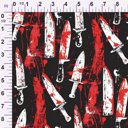 Crimson Splatter Pattern 9 Minky Fabric