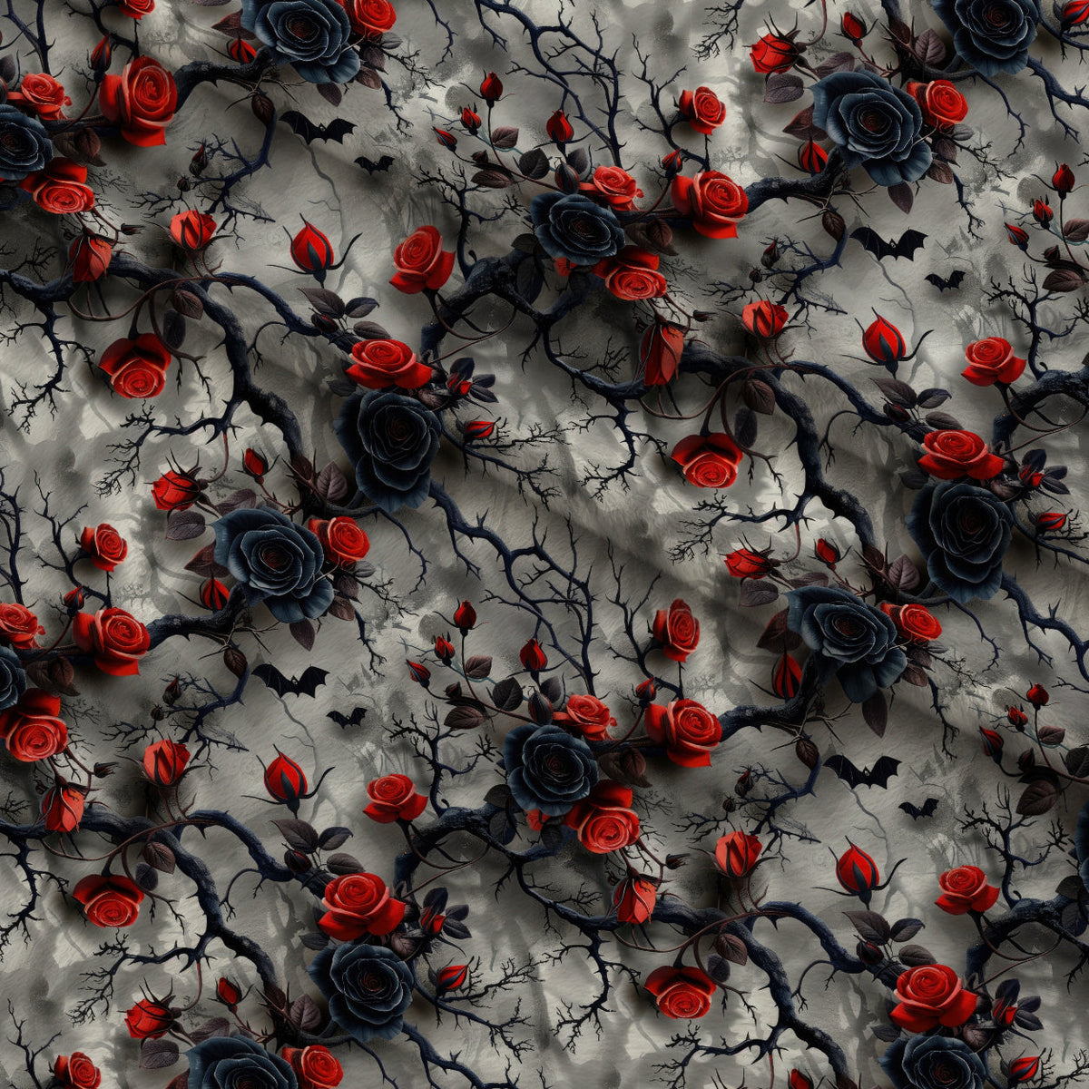 Crimson Thorns Pattern 11 Minky Fabric
