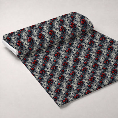 Crimson Thorns Pattern 12 Minky Fabric