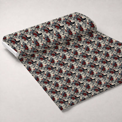 Crimson Thorns Pattern 8 Minky Fabric