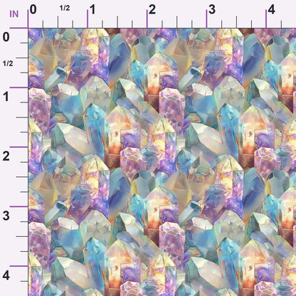 Crystal Shimmer Pattern 1 Minky Fabric
